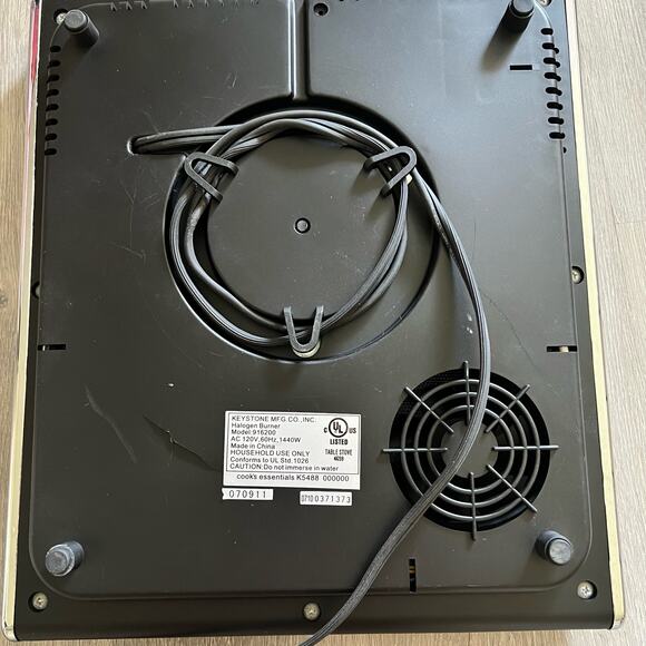 Keystone Cooks Essentials Halogen Hot Plate Burner Countertop Cook Top Camping - Picture 6 of 8